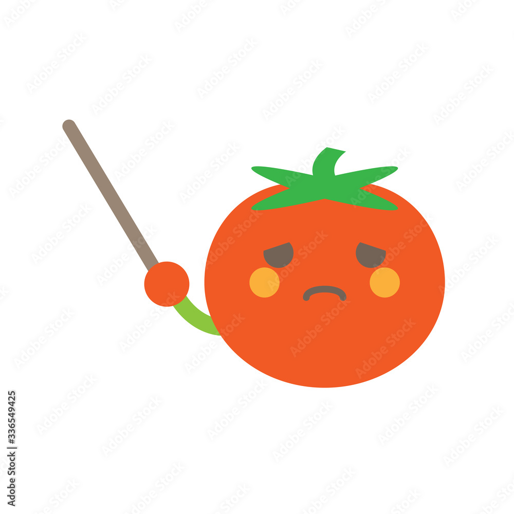 指示棒トマト悲しむ