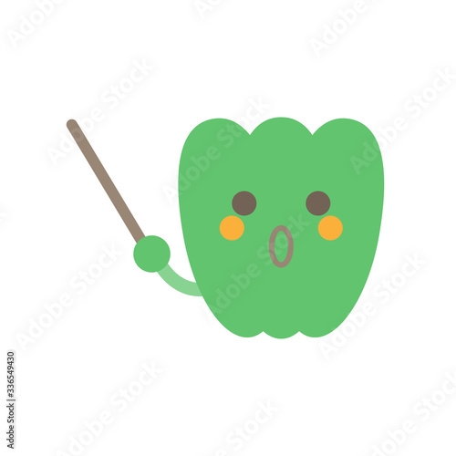 指示棒ピーマン驚く