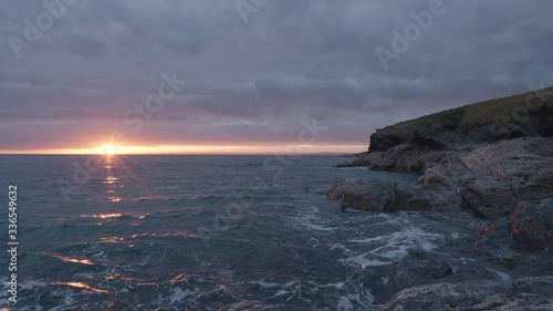 Sunset at Polurrian Bay, Cornwall, England.
(Shot on Arri Alexa Mini LF) photo