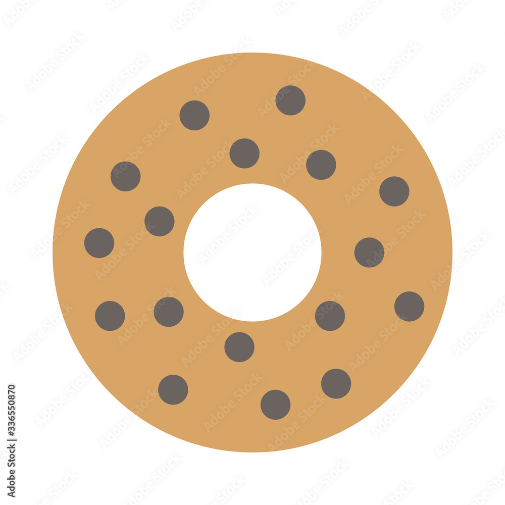 Fototapeta premium Donut flat design illustration