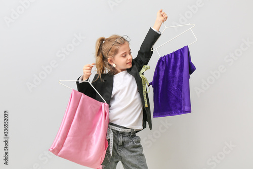 Cute little dressmaker on l...
