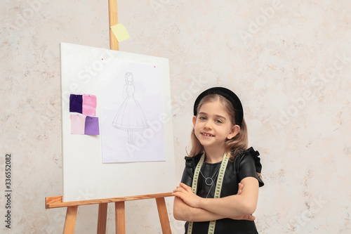 Cute little dressmaker on l...