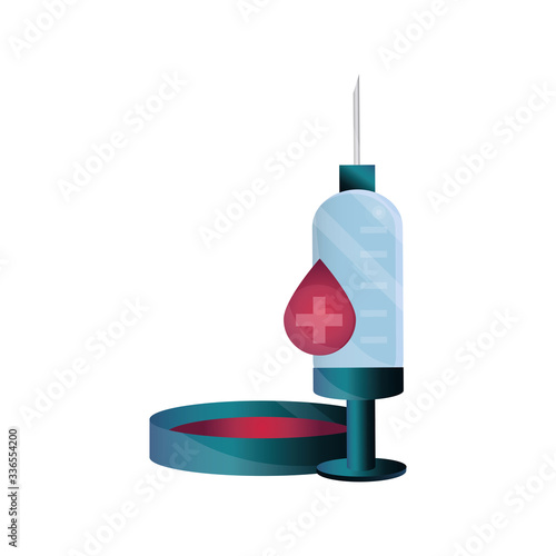blood syringe laboratory test pandemic stop coronavirus covid 19