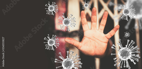 фотографія Stay at home or Quarantined man