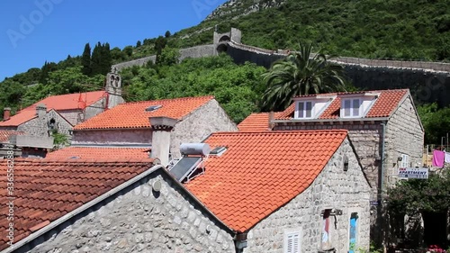 Ston town and its defensive wall, Peljesac Peninsula, Croatia