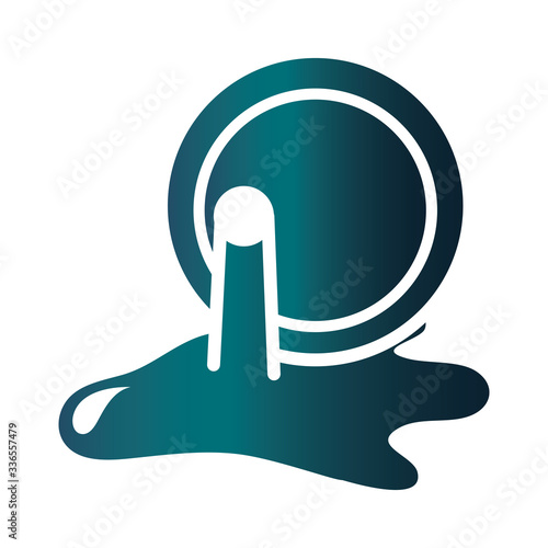 petroleum spill barrel production trade crisis economy, oil price crash gradient style icon