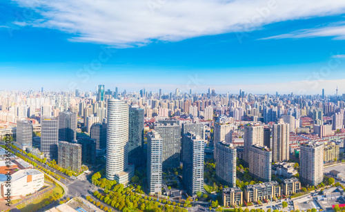 Cityscape of Pudong New District, Shanghai, China