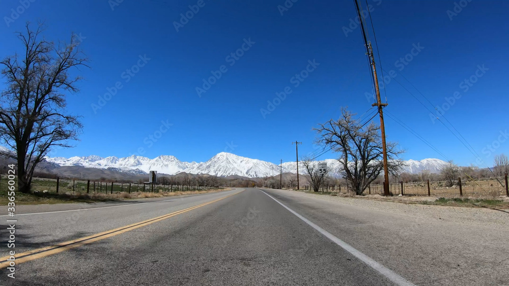 POV Drive at Inyo County and Yosemite in California - travel photography