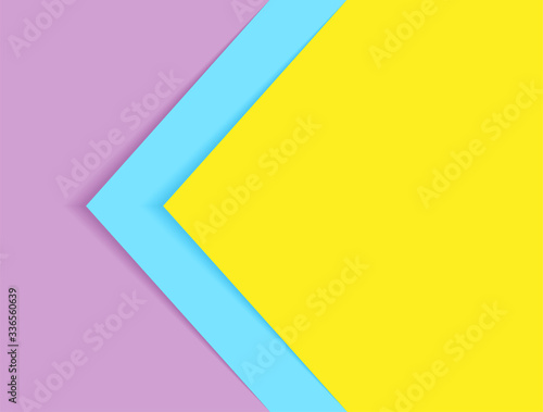 Abstract. Colorful pastels paper art style background. shadows. Vector.