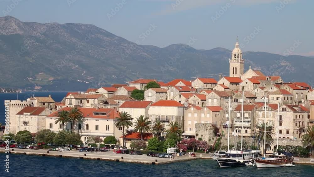 View of Korcula old town, Croatia View of Korcula old town, Croatia