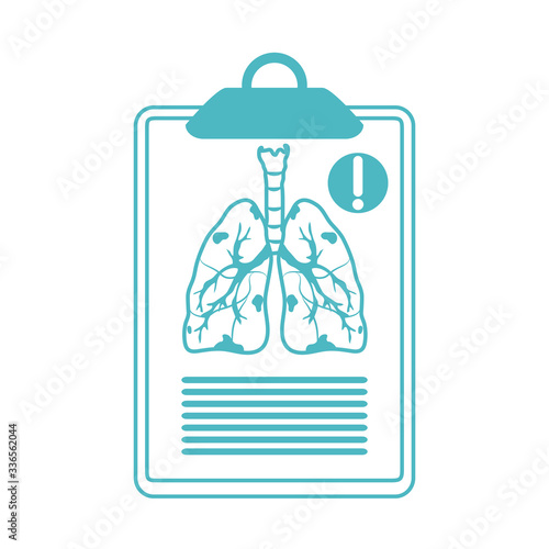 online doctor, medical report warning disease lungs consultant medical protection covid 19, line style icon