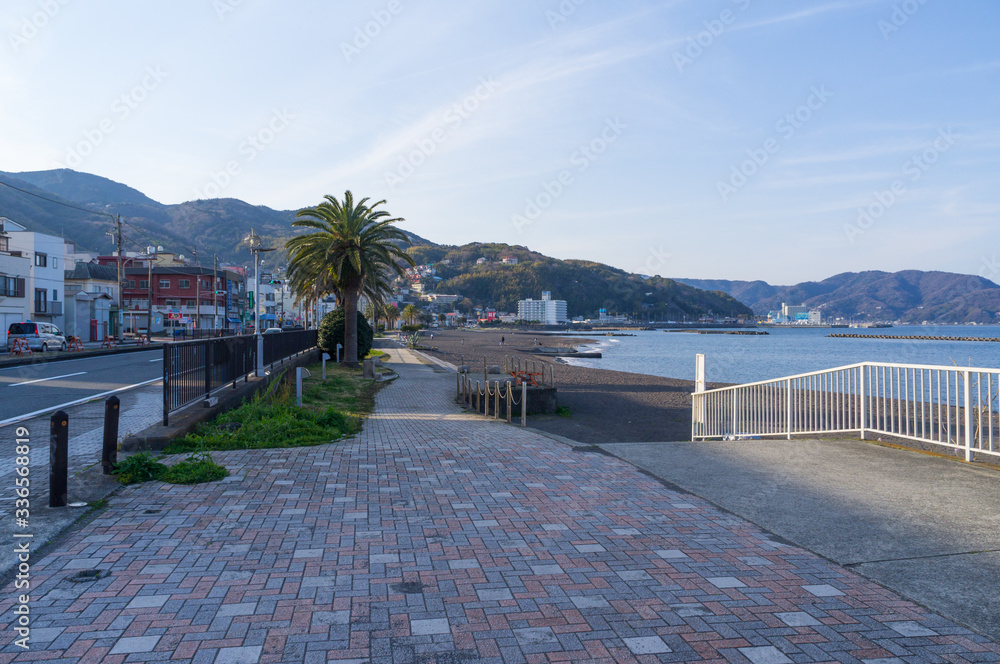 Obraz premium 静岡県伊東市のオレンジビーチ