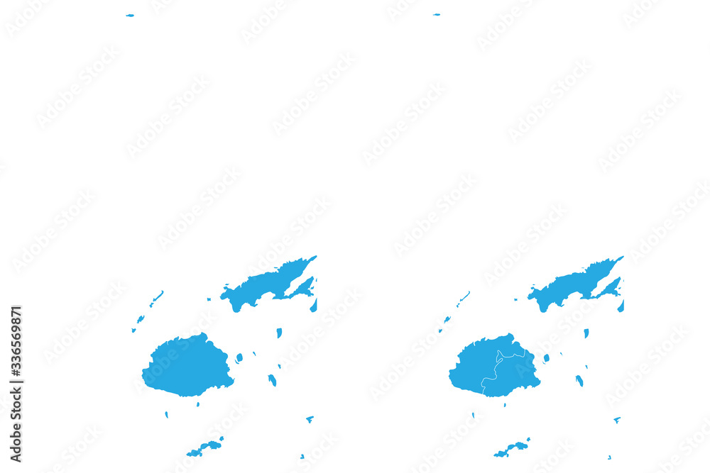 Map - Fiji Couple Set , Map of Fiji,Vector illustration eps 10. Map - Fiji Couple Set , Map of Fiji,Vector illustration eps 10.