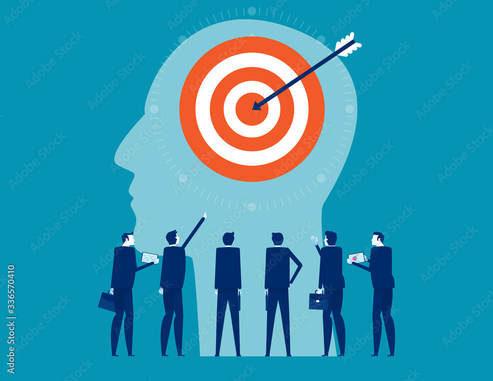 Business team customer target development for marketing. Data analysis purchaser concept Business team customer target development for marketing. Data analysis purchaser concept
