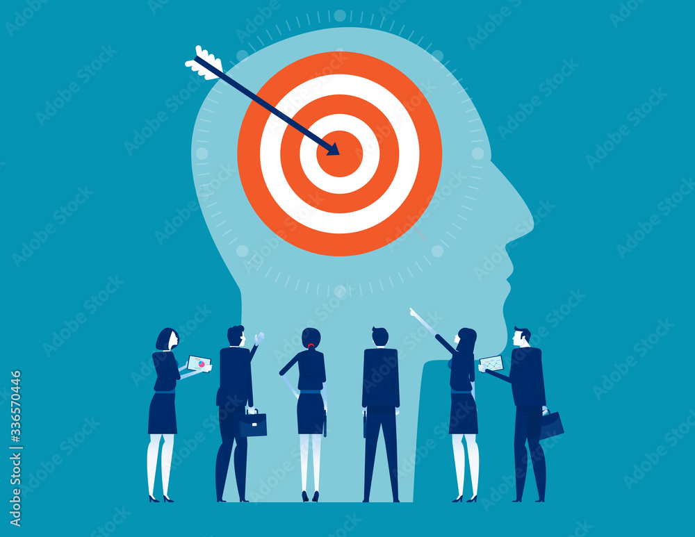 Business team customer target development for marketing. Data analysis purchaser concept Business team customer target development for marketing. Data analysis purchaser concept