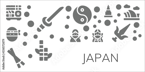 japan icon set