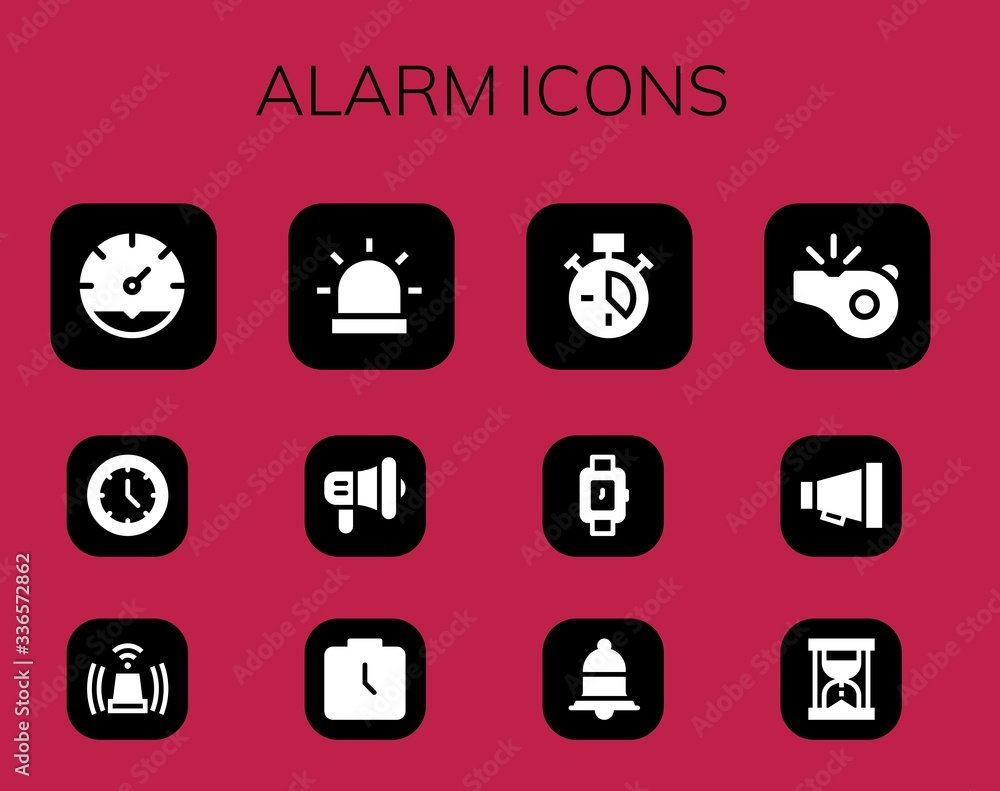 alarm icon set alarm icon set