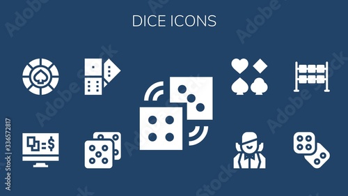 dice icon set