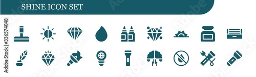shine icon set