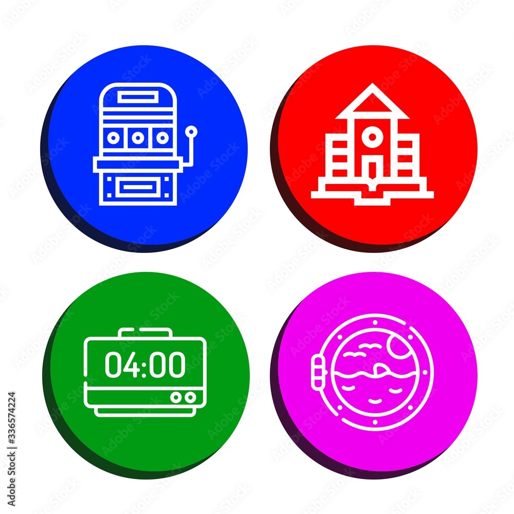 Set of bell icons Set of bell icons