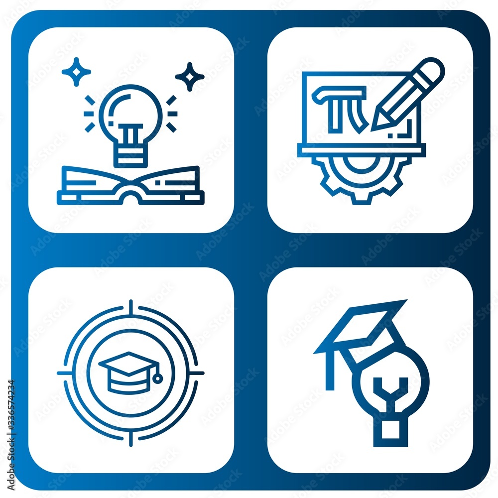 lesson simple icons set lesson simple icons set