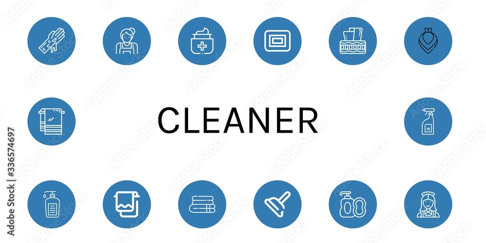 cleaner simple icons set cleaner simple icons set