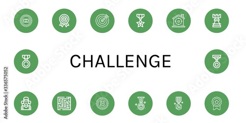 challenge icon set