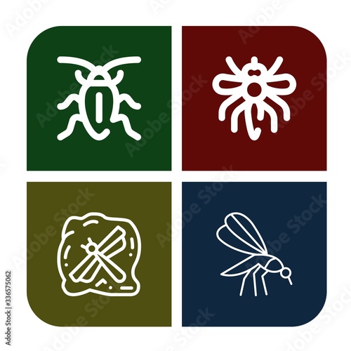 insecticide icon set