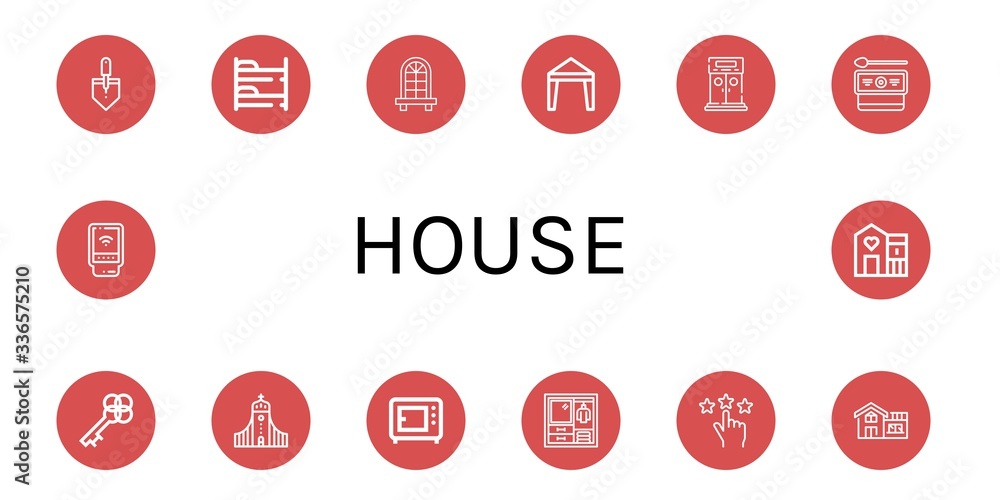 Set of house icons Set of house icons