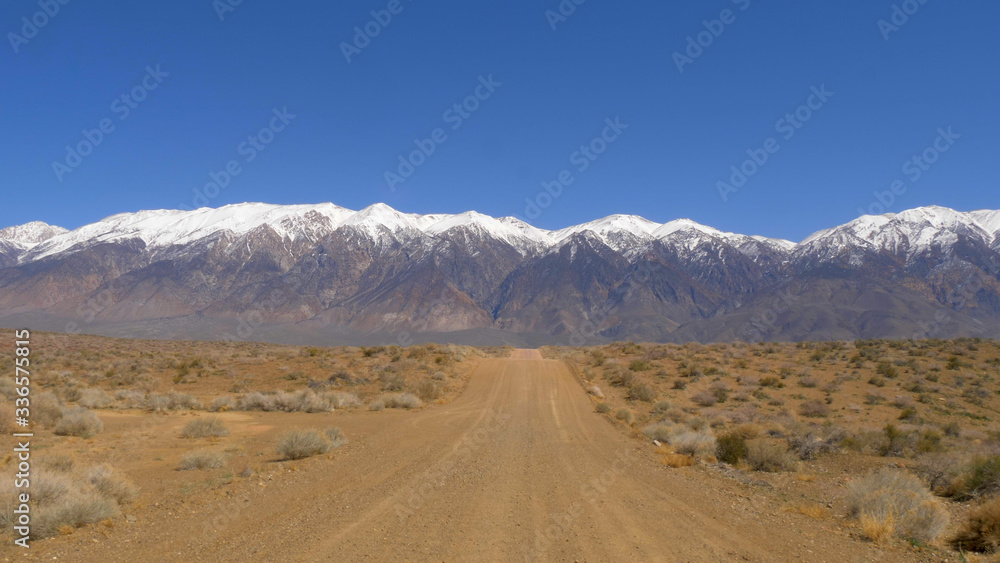 Unpaved road through the Sierra Nevada Unpaved road through the Sierra Nevada