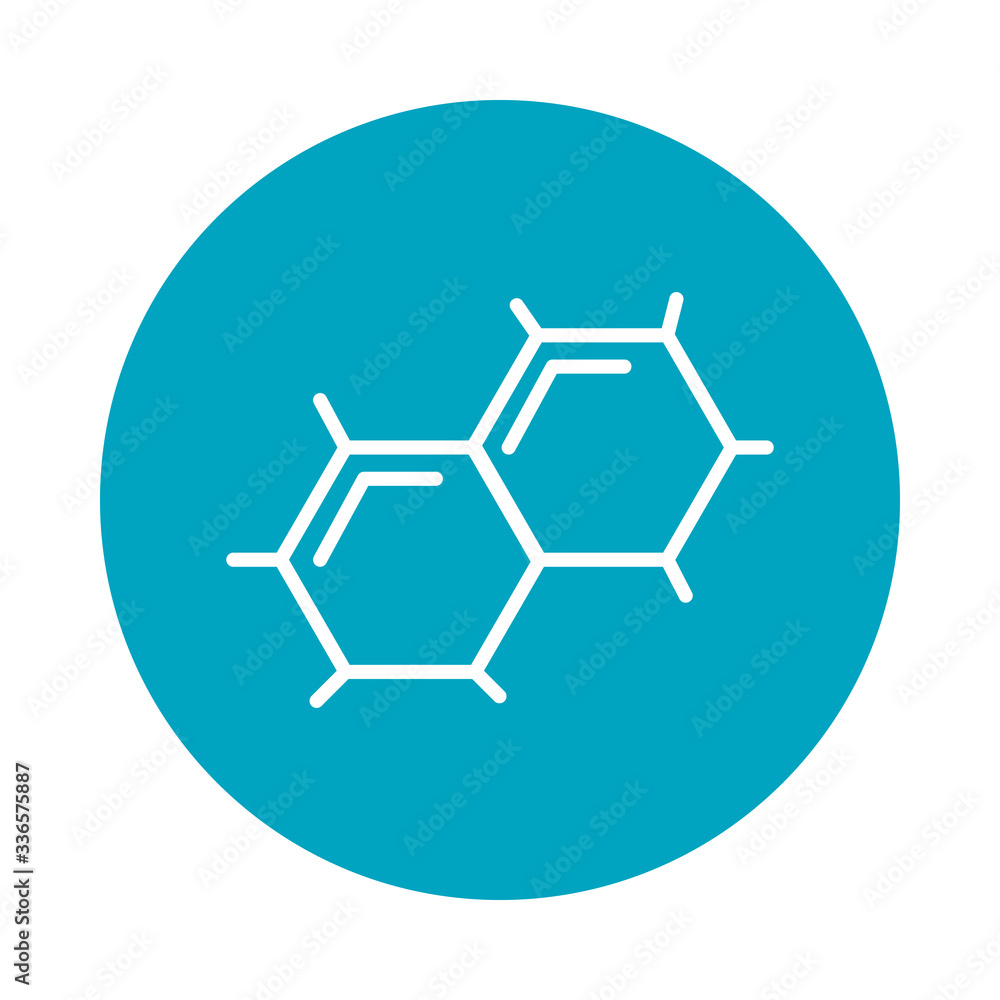science bond icon, block style science bond icon, block style