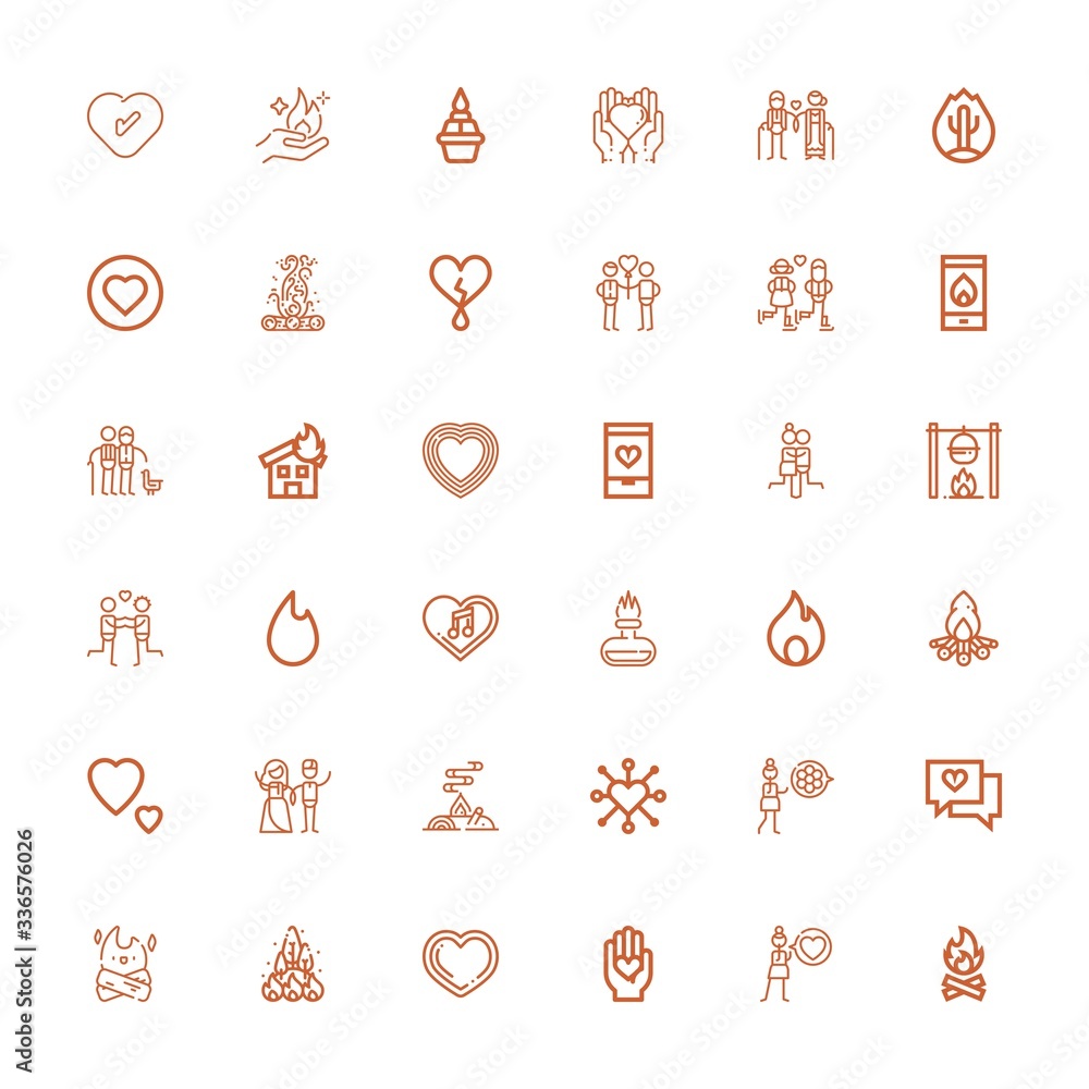 Editable 36 passion icons for web and mobile Editable 36 passion icons for web and mobile