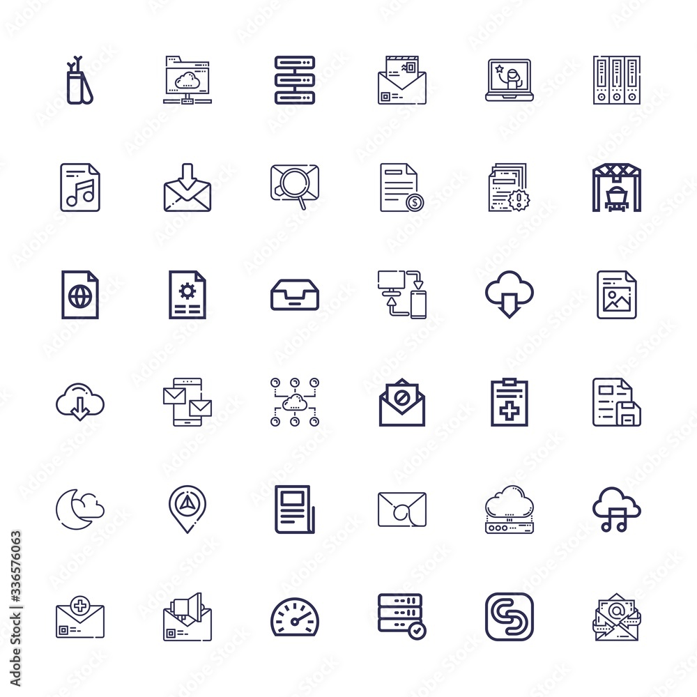 Editable 36 download icons for web and mobile