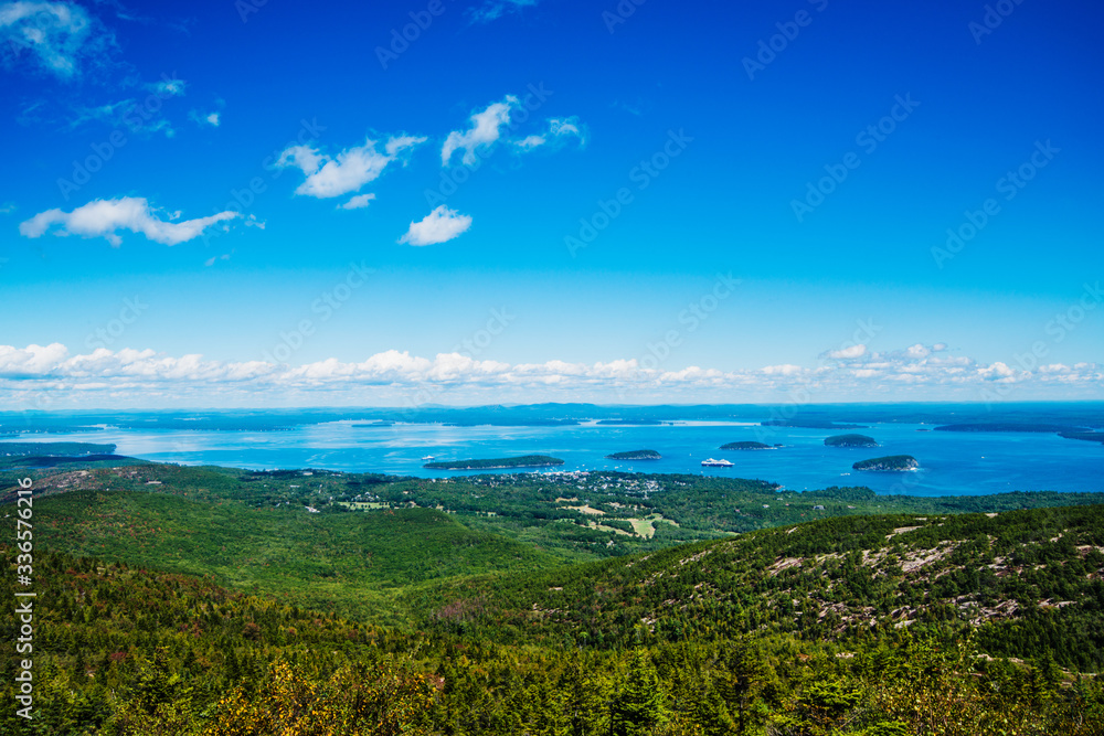View from Cadillac mountain, Acadia National Park, Maine, United States View from Cadillac mountain, Acadia National Park, Maine, United States