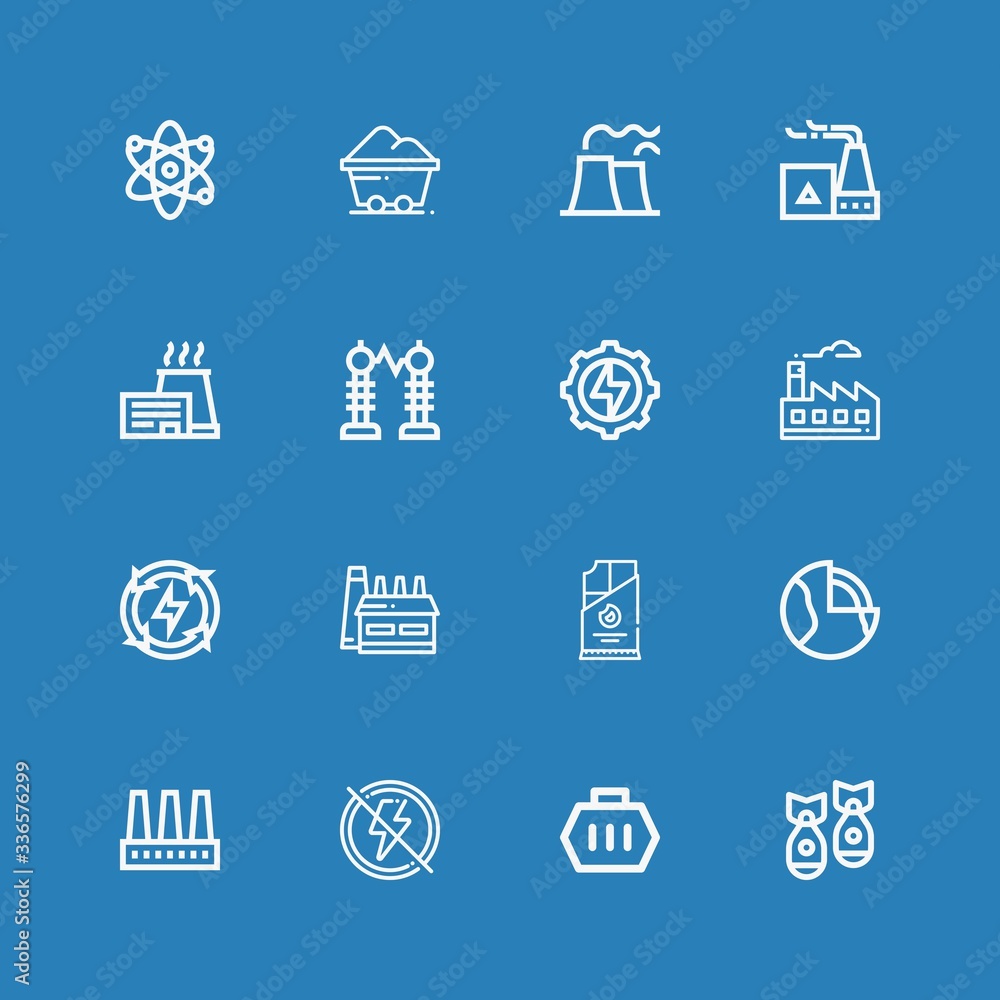 Editable 16 nuclear icons for web and mobile Editable 16 nuclear icons for web and mobile