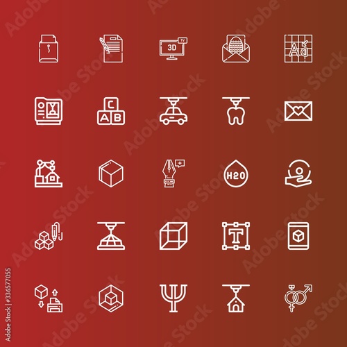 Editable 25 font icons for web and mobile