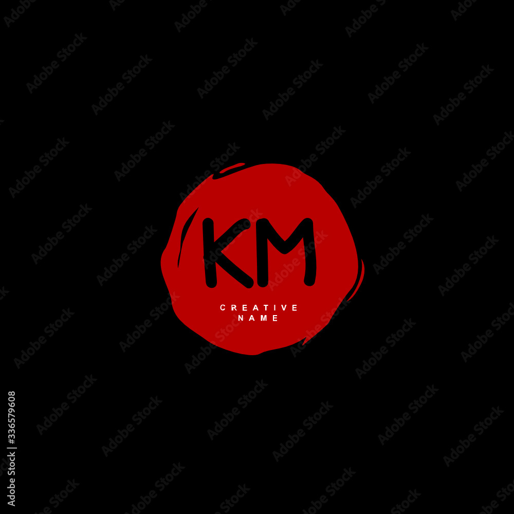 K M KM Initial logo template vector. Letter logo concept
K M KM Initial logo template vector. Letter logo concept