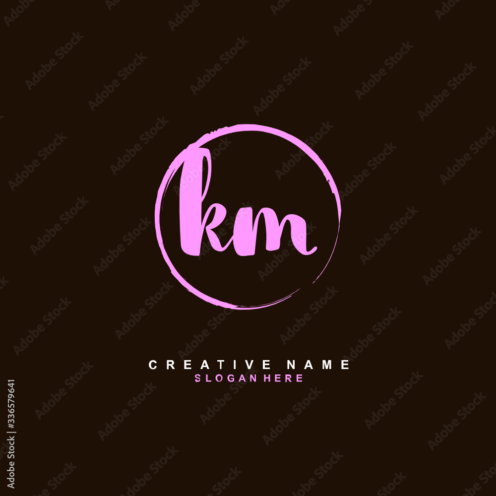 K M KM Initial logo template vector. Letter logo concept
K M KM Initial logo template vector. Letter logo concept