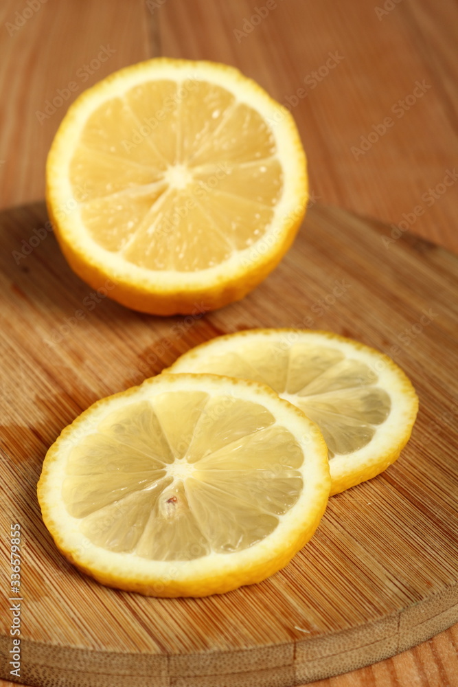 Sliced lemon Sliced lemon