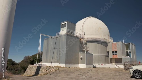 Panoramic View Of Kitt Peak National Observatory In Tucson, Arizona On A Sunny Summer Day.-panning shot photo