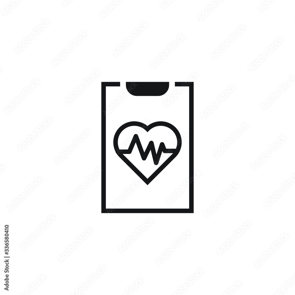 cardiogram icon design isolated on white background cardiogram icon design isolated on white background