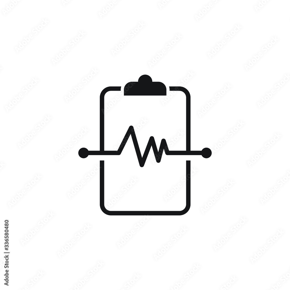 cardiogram icon design isolated on white background cardiogram icon design isolated on white background