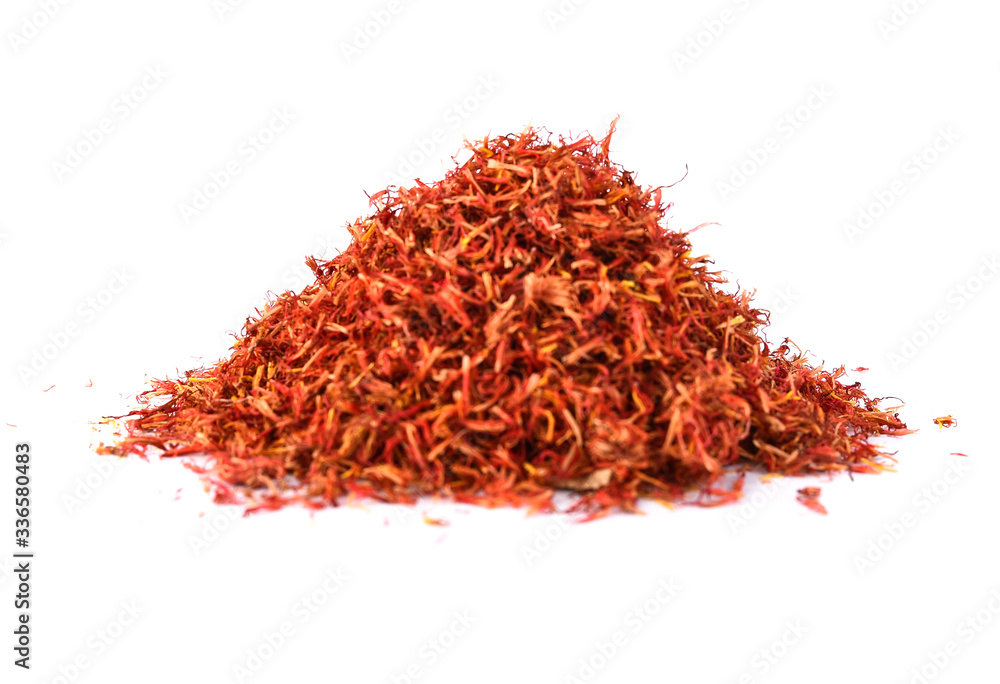 Naklejka premium safflower isolated on white background