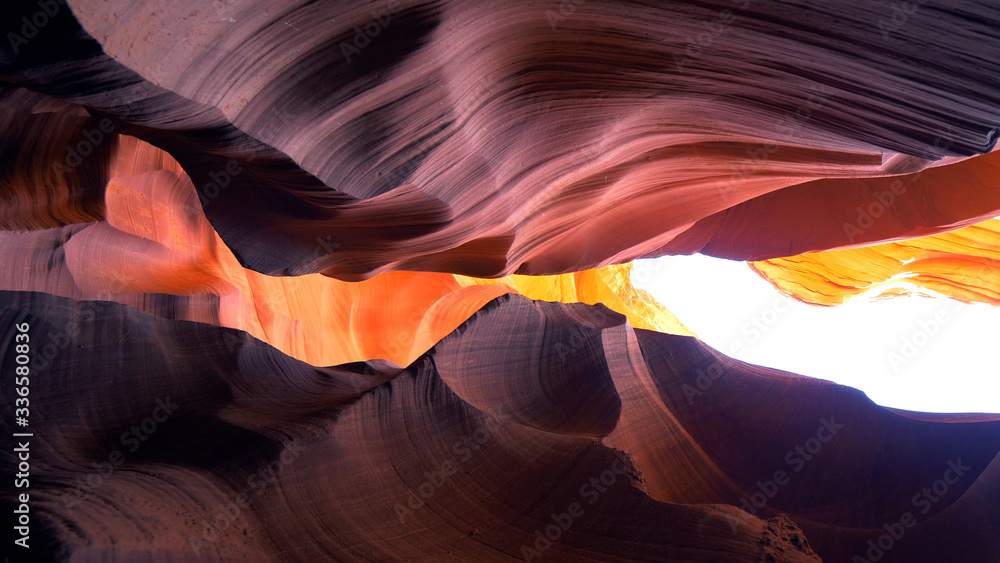 Obraz premium Antelope Canyon - amazing colors of the sandstone rocks - travel photography