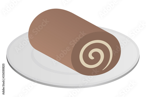 チョコレートロールケーキ