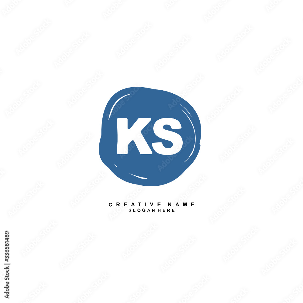 K S KS Initial logo template vector. Letter logo concept K S KS Initial logo template vector. Letter logo concept