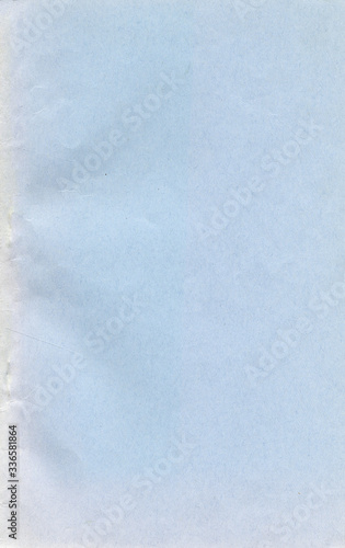 Old blue paper texture. Rough faded surface. Blank retro page. Empty place for text. Perfect for background and vintage style design. © Andrei Stepanov