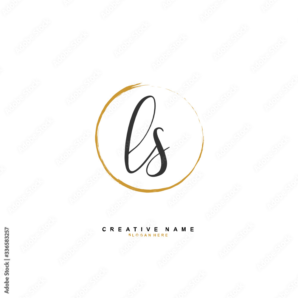 L S LS Initial logo template vector. Letter logo concept L S LS Initial logo template vector. Letter logo concept