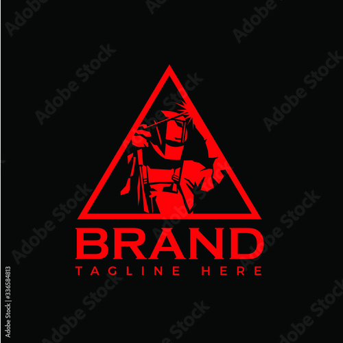 Welding logo company badge logo design, triangle emblem logo