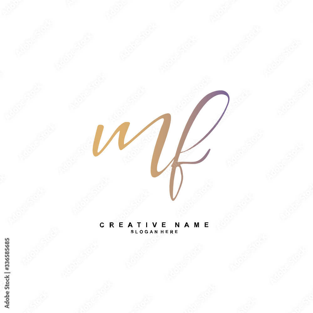 M F MF Initial logo template vector. Letter logo concept
M F MF Initial logo template vector. Letter logo concept